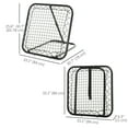 thumbnail image 3 of Soozier Angle Réglable Soccer Baseball Rebondisseur Filet Entraînement, 3 of 10