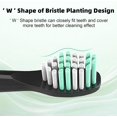 thumbnail image 4 of Compatible with Rtauys Electric Toothbrush Replacement Brush Heads,for Rtauys Electric Toothbrush,10 Pack (Black, Medium), 4 of 7