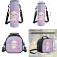 thumbnail image 7 of Uorisanigo Pink Axolotl School Bags for Girls 6-12 Backpack with Lunch Bag Water Bottle Sleeve and Soft Pencil Case 4PCS Set Bookbag with Front Pocket 17 inch School Bag, 7 of 7