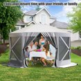 thumbnail image 2 of CazToi Pop Up Canopy Tent 5x5 FT, Hexagonal Outdoor Portable Shade Tent, 2 of 7
