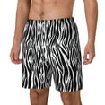 thumbnail image 2 of Xecao Zebra for Men's Swimming Trunks Swim Trunks Quick Dry Swim Shorts with Mesh Lining Funny Swimwear Bathing Suits, 2 of 9