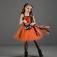 thumbnail image 2 of Vestido de tutú de bruja de malla de araña para niñas con escoba de horquilla, disfraz de bruja para carnaval de Halloween para niños, vestidos elegantes para fiestas infantiles, 2 of 3