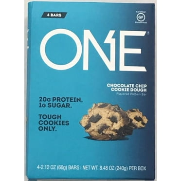 ONE Chocolate Chip Cookie Dough Protein Bar, 2.12 Oz., 4 Count