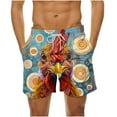 thumbnail image 2 of guisaled Mens Swimsuits Men Swim Shorts Quick Dry Drawstring Elastic Waisted Swim Trunks Funny Graphic Hawaii Vacation Holiday Beach Shorts Swimsuit, 2 of 6