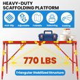 Heavy Duty Industrial Scaffolding, 770 LBS Carbon Steel Work Platform ...