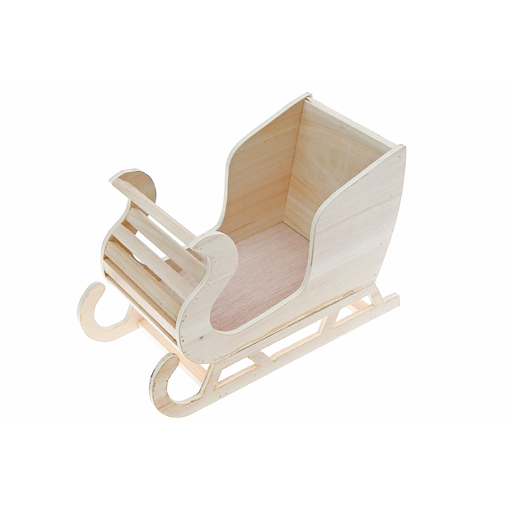 Traîneau En Bois Naturel