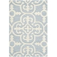 thumbnail image 2 of SAFAVIEH Cambridge Kimberly Geometric Wool Area Rug, Light Blue/Ivory, 2'6" x 4', 2 of 7