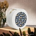 thumbnail image 6 of Fuzoiu Cartoon Animals Print Portable Jewelry Box,Round Mini Leather Travel Jewelry Case,Small Travel Jewelry Organizer,Jewelry Holder for Ring Necklace Earring for Women Girls-White, 6 of 7