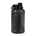 thumbnail image 4 of Mainstays 64 Fluid Ounces Water Bottle, Translucent Black, with Straw/ Chug 2 in 1 Lid, Light Weight, Reusable, Plastic, 4 of 11