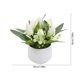 thumbnail image 3 of Tulipanes artificiales en miniatura en maceta, bonsái de flores artificiales para decoración de interiores, macetas falsas para escritorio, estante, hogar, oficina, decoración de flores, 3 of 6