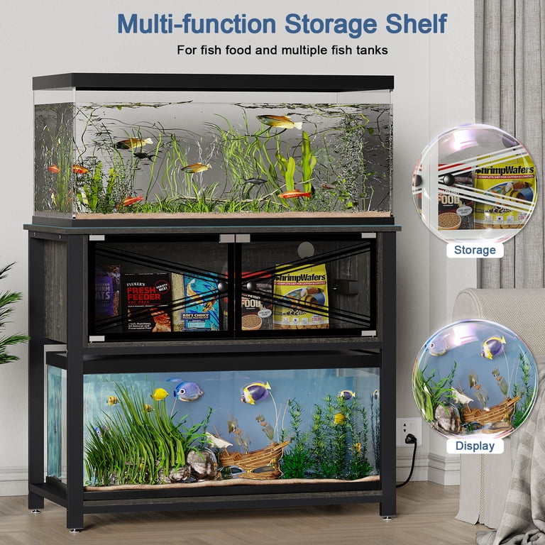 REDAYFUR Heavy Duty Metal Aquarium Stand with Power Outlets, 40 Gallon Fish Tank Stand for 2 Fish Tank Accessories Storage, Suit for Turtle Tank, ... REDAYFUR Heavy Duty Metal Aquarium Stand with Power Outlets, 40 Gallon Fish Tank Stand for 2 Fish Tank Accessories Storage, Suit for Turtle Tank, ...