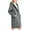 Grey, variant on Peacoats for Women Elegant Single Mid Length Wool Blend Hooded Trench Coat Color: Pink Size: S