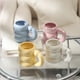 thumbnail image 4 of Advancent Taza de cerámica para café, té, agua, tazas creativas, contenedor de desayuno, taza colorida para parejas, tazas nórdicas de oficina, regalo Teteras Azul Advancent HA081409-04, 4 of 6