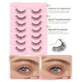 thumbnail image 2 of False Lashes Natural Look False Eyelashes Natural Lashes Wispy Eyelashes Fake Eyelashes Strip Lashes Fake Lashes 14mm Lashes D37, 2 of 14