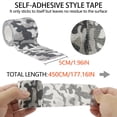 thumbnail image 2 of BOROLA Self-Adhesive Protective Camouflage Tape Cling Scope Wrap Camo Stretch Bandage for Camping,Flashlights,Bicycle,Range Finder Camera etc.（4Pcs, White Black Camo), 2 of 6