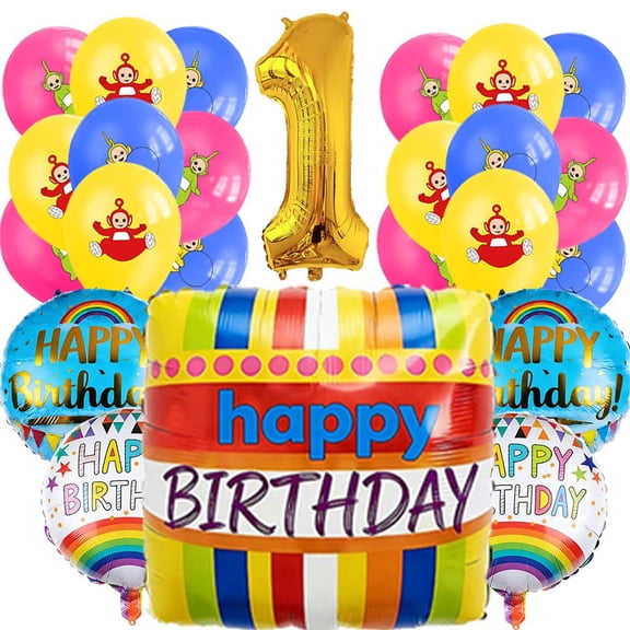 Teletubbies Balloons Party Supplies 1st Big Number Decorations Decor Kit Birthday