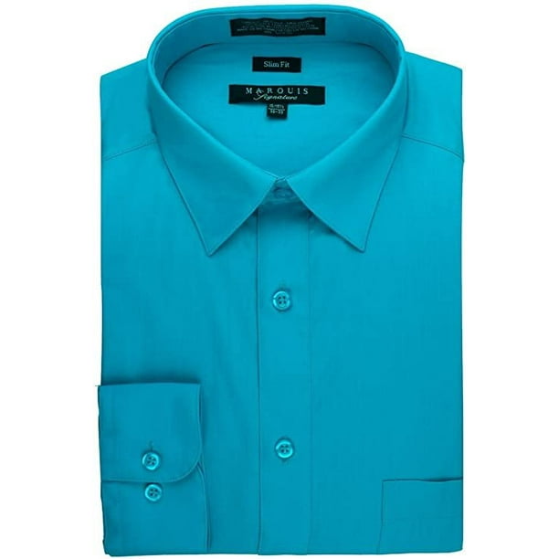 Marquis - Marquis Men's Slim Fit Solid Dress Shirt - Available In Many ...