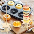 thumbnail image 5 of juego de soporte para exhibición de donas, forma creativa, reutilizable, borde liso, sin rebabas, amplia aplicación, fácil montaje, soporte para donas de postre de madera de grado alimenticio para p, 5 of 5