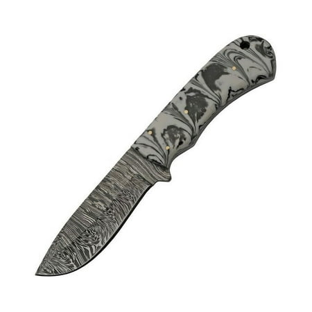 Damascus DM-1251BK Storm Hunter Etched Black Fixed Knife