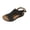 Black #084, variant on Summer Sandals for Women 2026 Wide Width Wedge Sandals Orthopedic Arch Support Comfortable Casual Summer Slip on Flat Slippers Plus Size Open Toe Platform Beach Vacation Dressy Slingback Wedges, 38