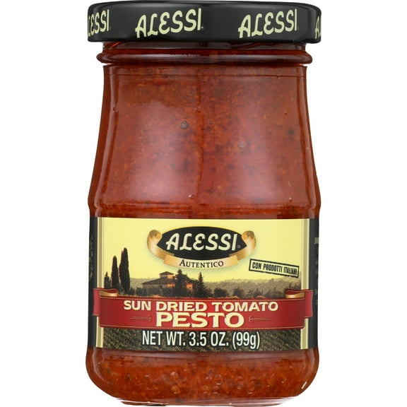 (Pack of 12), Alessi Pesto Sun Dried Tomato, 3.5 Oz