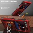 thumbnail image 5 of Z Flip 5 Case Designed for Samsung Z Flip 5 Case,Z Flip 5 Case with Stand[Military Grade Drop Tested][Hinge Protection] Hard Back & Soft Edge Slim Protective Case,for Galaxy Z Flip 5 Case Red, 5 of 12