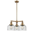 thumbnail image 4 of Innovations Lighting 207 Large Bell Large Bell 3 Light 22" Wide Chandelier - White, 4 of 7