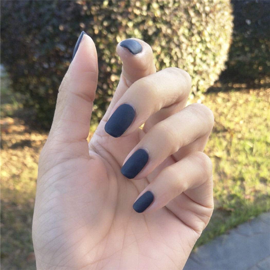 Square Blue Fake Nails Matte Press On Nails Short Full Cover Acrylic False Nails For Women And Girls Pack Of 24 Walmart Com Walmart Com Square Blue Fake Nails Matte Press On Nails Short Full Cover Acrylic False Nails For Women And Girls Pack Of 24 Walmart Com Walmart Com