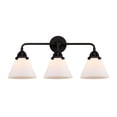 thumbnail image 4 of Innovations Lighting  Nouveau 2 Cone - 3 Light 26" Bath Vanity Light Polished Nickel/Seedy, 4 of 5