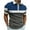 Navy, variant on WREESH Men's Henley Shirts 1/4 Zip Pullover Short Sleeved Lapel Printed T-Shirt Loose Workout Tops Blue