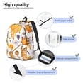 thumbnail image 4 of Honeii Honey Bee Set Print Canvas College Laptop Backpack, Durable Rucksack Travel Notebook Bag School Backpack Book Bag for Men Women-Small, 4 of 7