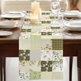thumbnail image 3 of Table Runners 90 Inches Long Dress Scarves, Spring Floral Farmhouse Coffee/Dining/Kitchen Table Runner for Living Room, Yellow Flowers Botanical Patchwork Grid Bohemia 13x90 Inch, 3 of 9