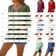 thumbnail image 4 of WTXUE Womens Cotton Linen Shirts Loose Long Sleeve V Neck Casual Boho Beach Tops Flowy Vintage Embroidered Tunic Blouse Gauze Tops Loose Blouses Lightweight Tops Casual Blouse Loose Fit Mint Green S, 4 of 9