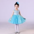 thumbnail image 2 of WMQPNNS Girl's Birthday Dress Blue Dress for Age 11-12 Years Kids Sleeveless Sequin Tutu Dress Flower Girl Dress Party Wedding Pageant Dress Gown Dresses, 2 of 9