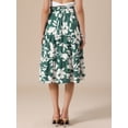 thumbnail image 3 of DARING DIVA Women's Dressy Flowy A-line Boho Skirts Large Green, 3 of 6