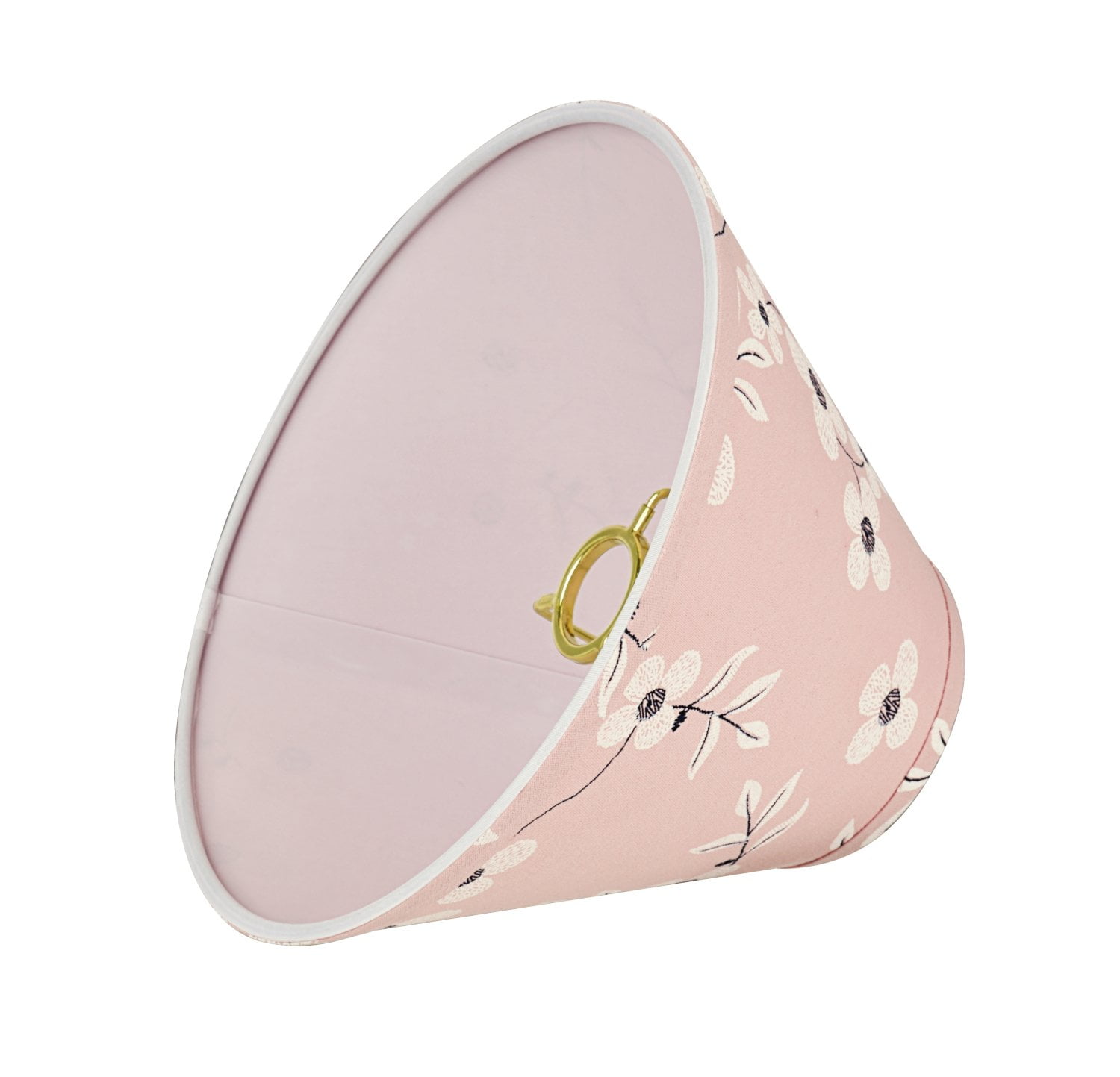 Aspen Creative 58033 Transitional Hardback Empire Shape UNO Construction Lamp Shade in Pink, 10" wide (4" x 10" x 7")