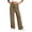 Khaki, variant on Admvng Women's Wide Leg Pants Elastic Waist Comfy Vacation Trousers with Pockets