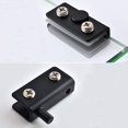 thumbnail image 4 of Yannee 1 Pair Glass Door Hinges Stainless Steel Cabinet Pivot Hinge Clip No Drilling Silver, 4 of 6