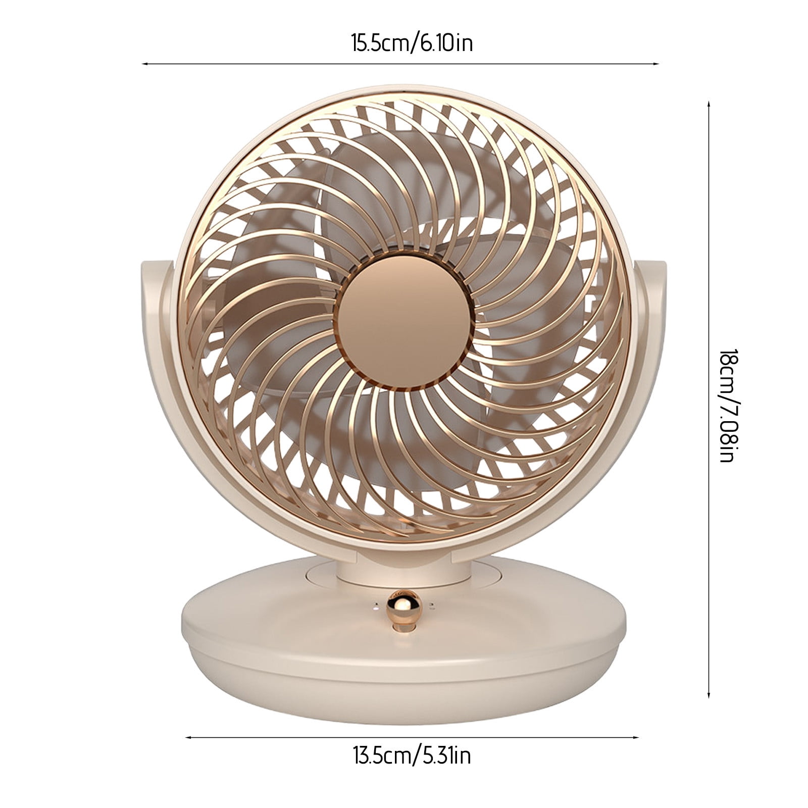 Fan for Bedroom, 7 Inches, Powerful Airflow, Quiet Table Air Circulator Fans for Whole Room, 120° Adjustable Tilt, 3 Speeds, Desktop Fan for Home, Office, Kitchen
