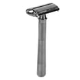thumbnail image 3 of Estante de soporte para maquinilla de afeitar de seguridad de doble filo para hombre Ticfox soporte ergonómico de aleación de Aluminio, 3 of 14