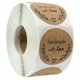 thumbnail image 1 of Etiquetas Generales 500 Piezas Kraft Hechas a Mano con Pegatinas de Amor Pegatinas Adhesivas Redondas Hechas a Mano Rollo de Etiquetas Etiqueta Adhesiva para Hornear Etiqueta Autoadhesiva para Regalo, 1 of 5