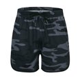 thumbnail image 2 of PEASKJP Summer Work Shorts for Men Men's Linen Casual Classic Fit Short Drawstring Summer Beach Shorts (Camouflage,XL), 2 of 5