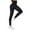 Black, variant on PEASKJP Compression Leggings for Women High Waisted Crossover Workout Lounge Bell Bottom Jazz Dress Pants, Watermelon Red XS