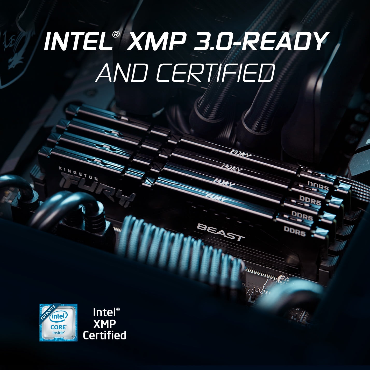 Kingston FURY Beast 32GB DDR5 Gaming Computer RAM, 6000MT/s CL36