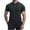 Dark Gray, variant on Men's Slim Fit Lapel Muscle Polo Shirt Textured Knit Polo Shirt Short Sleeve Button Shirt Casual Fashion