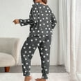thumbnail image 6 of Women's Star Pajama Sets 2 Piece Loungewear Long Sleeve Top and Bottom Cozy Pjs with Pockets Soft Sleepwear, 6 of 6