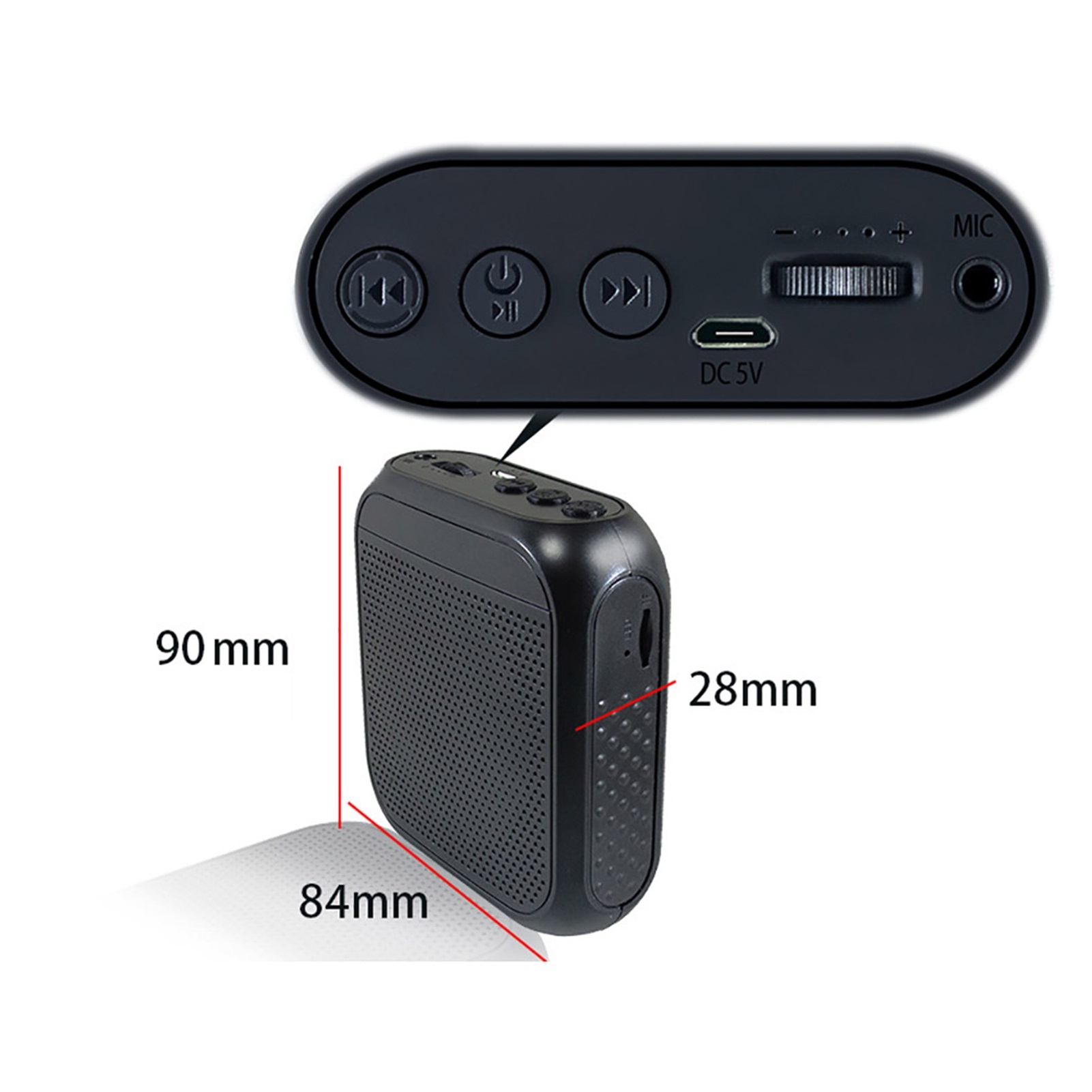 Portable Wired Microphone Voice Amplifier Audio Speaker For Teaching Lecture Tour Guide Promotion Parties Training Loudspeaker ,Easy to Operate