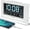 White, variant on Alarm Clocks for Bedrooms with Battery Backup, Auto Set Digital Clock with Date and Day of Week, 5 Inch Large Display with Weekday Temperature, USB Ports, Auto DST, Brightness Dimmer, 12/24H