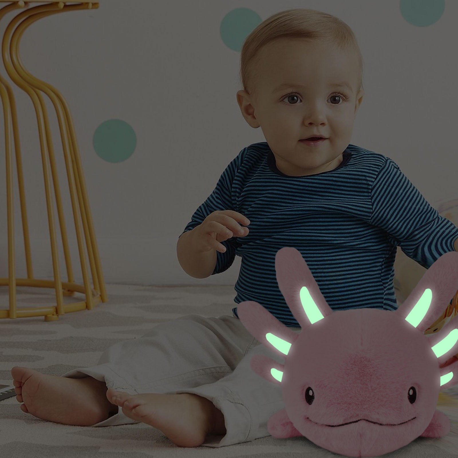 Niuniu Daddy 20” Pink Weighted Axolotl Stuffed Animals 2.8 Pound Soft Hugging Salamander Plush Toy for Kids/Adults