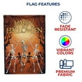 thumbnail image 5 of America Forever Dancing Skeletons House Flag 28 x 40 inches Happy Halloween Double-Sided Flags for Outdoor Decoration Holiday Yard Outdoor Decorative Double Sided Spooky Haunted House House Flag, 5 of 5
